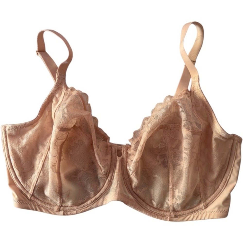 Natori Statement Full Figure Underwire Bra 36DDD Cameo Pink Lace 746211 NEW